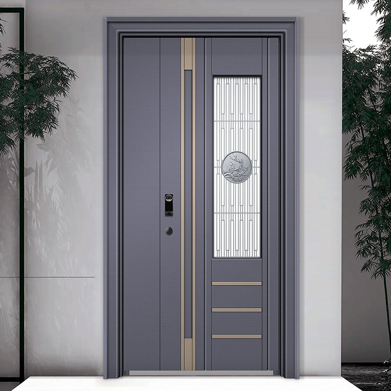 Corrosion-Resistant Stylish Stainless Front Door