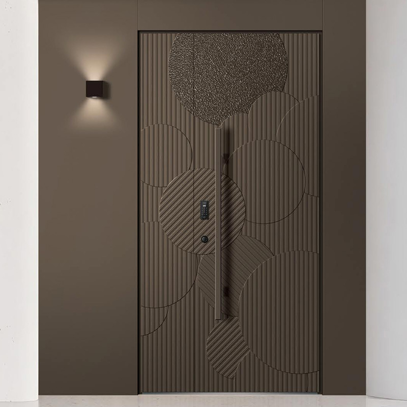 High-End Custom Modern Mansion Front Door