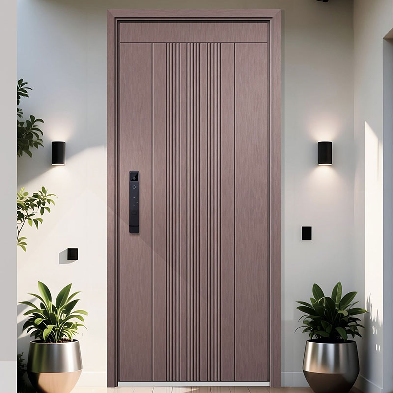 Bronze Gold High-End Elegant Front Doors